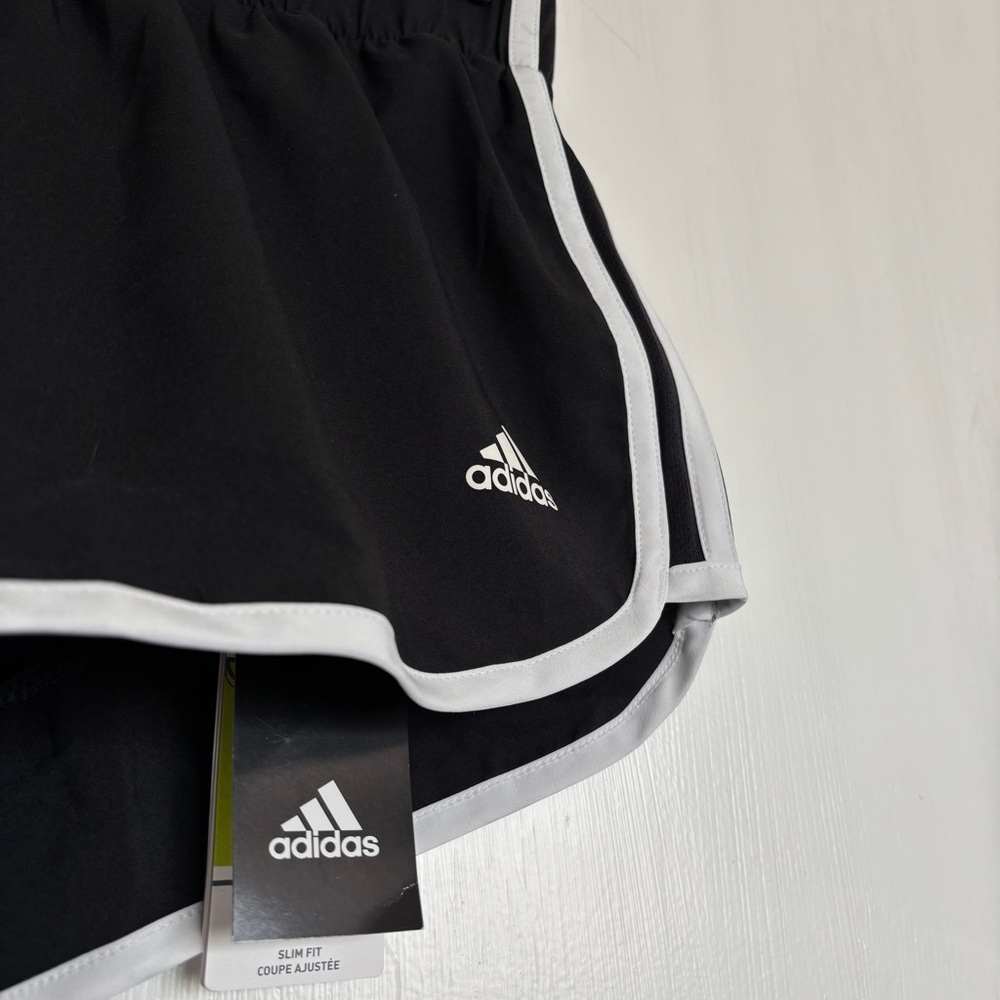 Adidas M10 Icon Woven Shorts 3” Inseam Size XS NEW Black White Running Active - Picture 4 of 15